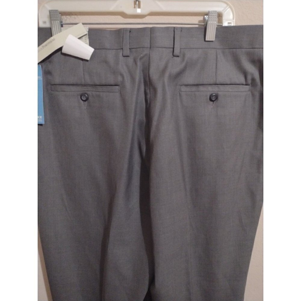NWT New Perry Ellis Neo-Luxe Hi Twist Luxury Performance Pants 38x30 Gray - Picture 4 of 10